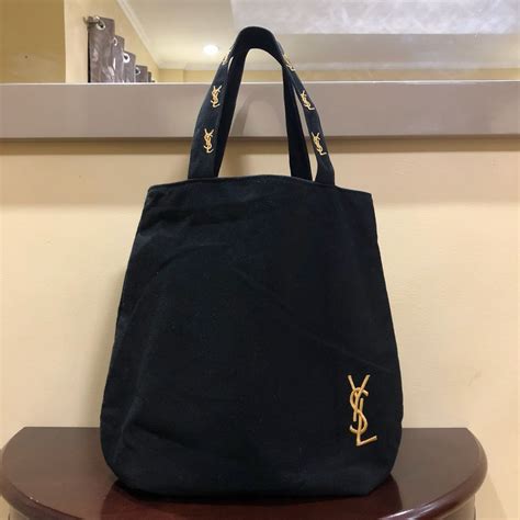 ysl black tote bags|yves saint laurent shopping tote.